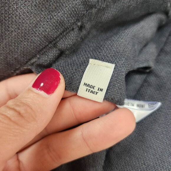 Billy Reid Grey Flat Front Trousers Dress Pants Virgin Wool Silk Cashmere 36 - Picture 7 of 11